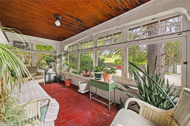 6517 Aylesboro Ave, Squirrel Hill, PA 15217 - sunroom / solarium with wood ceiling and tile patterned floors