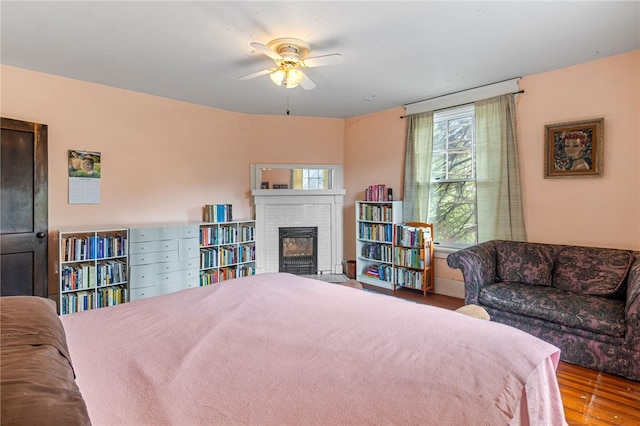 6517 Aylesboro Ave, Squirrel Hill, PA 15217 - bedroom featuring a fireplace and wood finished floors