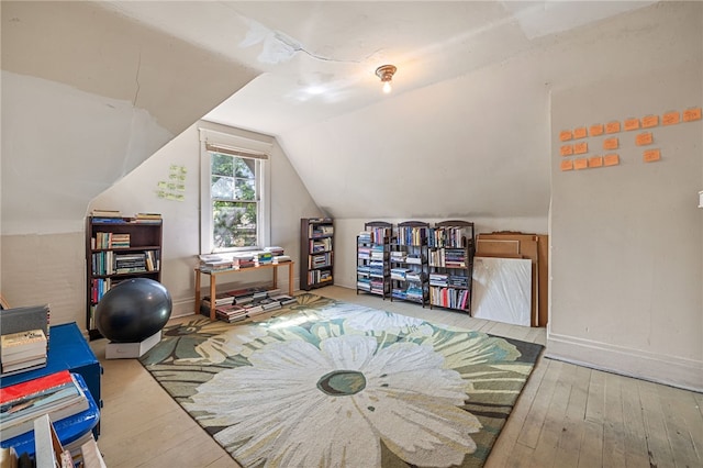 6517 Aylesboro Ave, Squirrel Hill, PA 15217 - bonus room featuring hardwood / wood-style flooring and vaulted ceiling