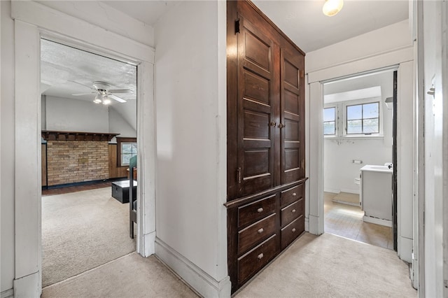 6517 Aylesboro Ave, Squirrel Hill, PA 15217 - hallway with light carpet and baseboards