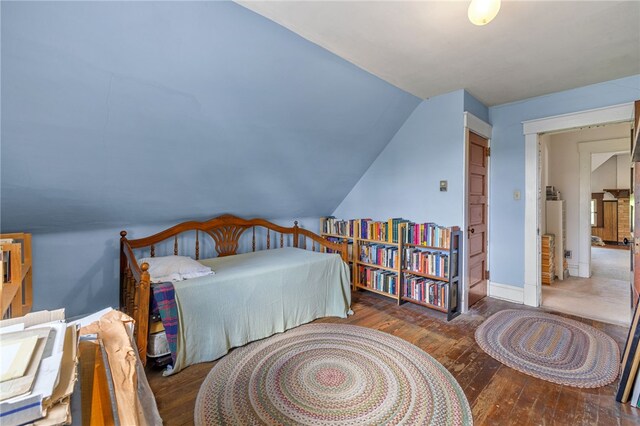 6517 Aylesboro Ave, Squirrel Hill, PA 15217 - bedroom featuring wood-type flooring and vaulted ceiling