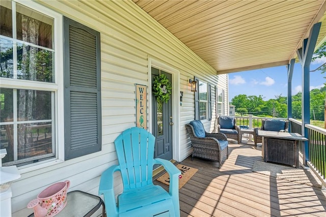 27 Richeyville Rd, Centerville, PA 15358 - porch featuring an outdoor living space
