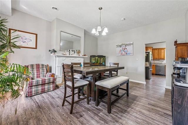 27 Richeyville Rd, Centerville, PA 15358 - dining area with a chandelier and wood finished floors