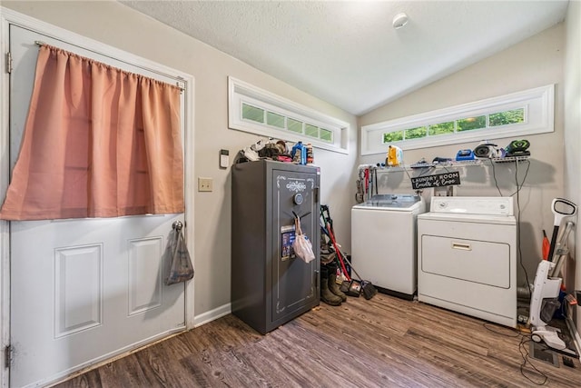 27 Richeyville Rd, Centerville, PA 15358 - laundry room featuring washing machine and dryer and wood finished floors