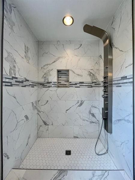 27 Richeyville Rd, Centerville, PA 15358 - full bathroom featuring marble look tiles and a marble finish shower