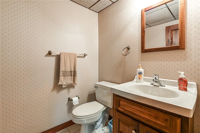 117 Oak Dr, Forward Twp But, PA 16033 - bathroom with vanity and tile patterned flooring