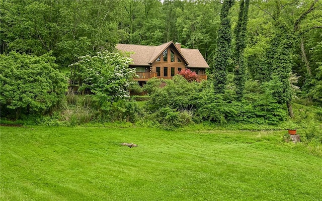 117 Oak Dr, Forward Twp But, PA 16033 - view of grassy yard featuring a view of trees