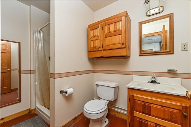 117 Oak Dr, Forward Twp But, PA 16033 - bathroom featuring vanity and a shower with curtain