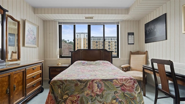 220 N Dithridge St Unit 1001, Oakland, PA 15213 - carpeted bedroom with wallpapered walls