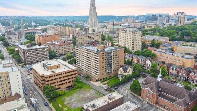 220 N Dithridge St Unit 1001, Oakland, PA 15213 - aerial view at dusk of a city view