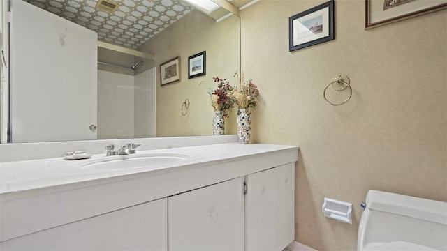 220 N Dithridge St Unit 1001, Oakland, PA 15213 - bathroom featuring vanity and a shower