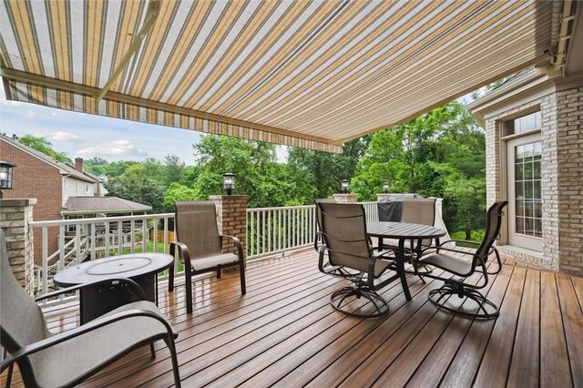 1500 Zenith Ct, Upper St Clair, PA 15241 - deck featuring outdoor dining area and view of wooded area