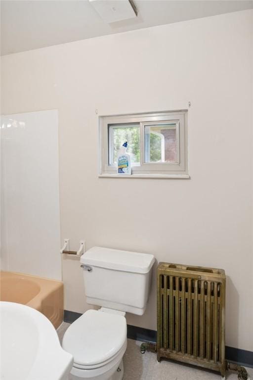 97 N Euclid Ave, Bellevue, PA 15202 - bathroom with radiator heating unit and toilet