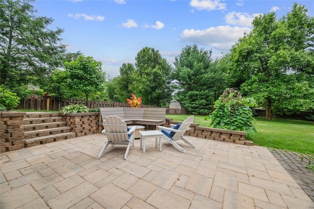105 Averys Way, Cranberry Twp, PA 16066 - fenced backyard featuring a patio and view of wooded area