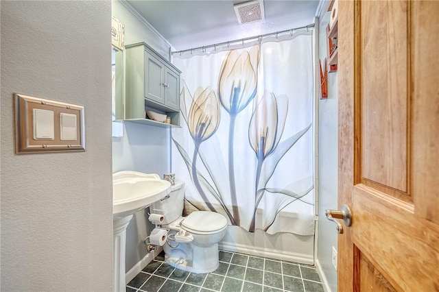 628 Illini, Monroeville, PA 15146 - full bathroom with tile patterned floors and ornamental molding