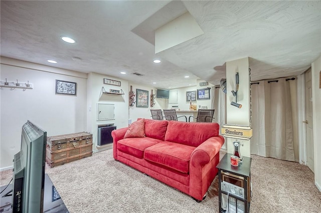 628 Illini, Monroeville, PA 15146 - carpeted living area with recessed lighting