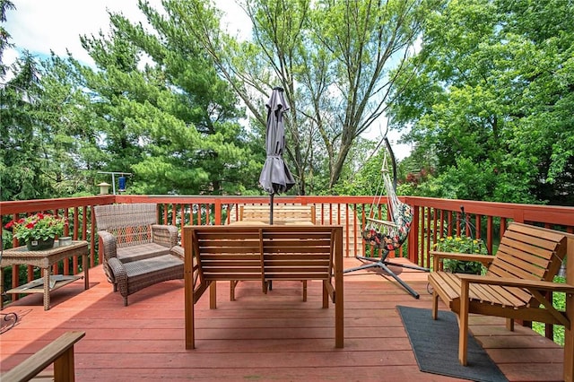 301 Holland Ct, Findlay Twp, PA 15108 - deck with an outdoor hangout area