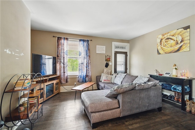 302 Midland Ave, Carnegie, PA 15106 - living room with wood-type flooring and baseboards