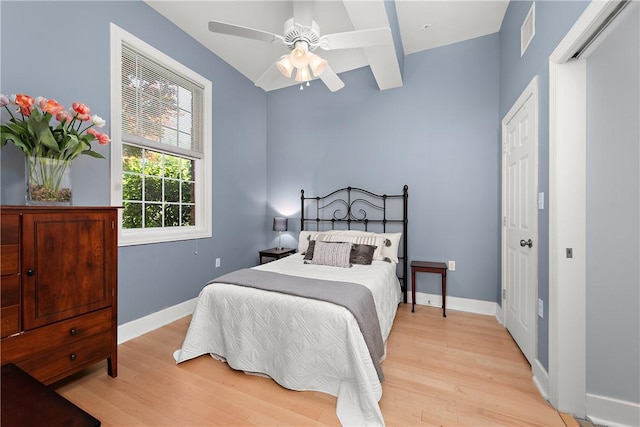 548 Lang Rd, Sewickley Heights, PA 15143 - bedroom featuring light wood-type flooring and ceiling fan