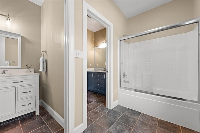 548 Lang Rd, Sewickley Heights, PA 15143 - full bathroom with shower / bath combination with glass door and vanity
