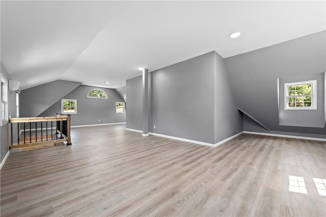 548 Lang Rd, Sewickley Heights, PA 15143 - bonus room with lofted ceiling, wood finished floors, and recessed lighting