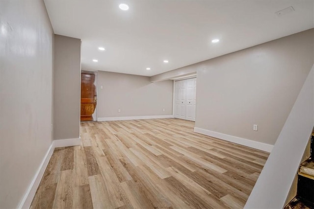 5241 Gardenville, Bethel Park, PA 15236 - finished below grade area featuring light wood-type flooring and recessed lighting