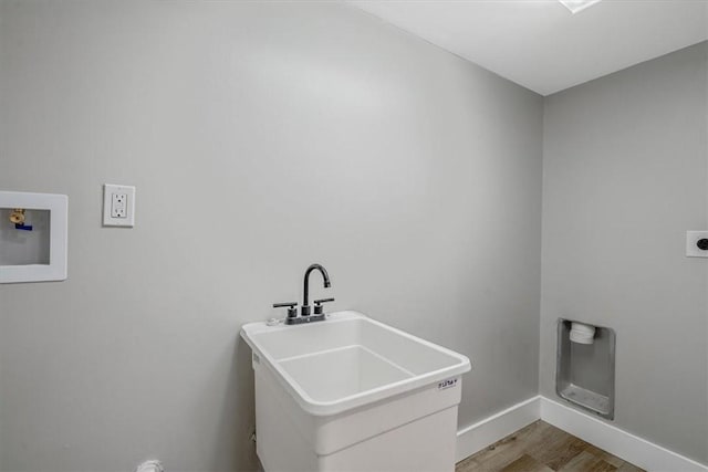 5241 Gardenville, Bethel Park, PA 15236 - laundry room with washer hookup, light wood-style flooring, and hookup for an electric dryer