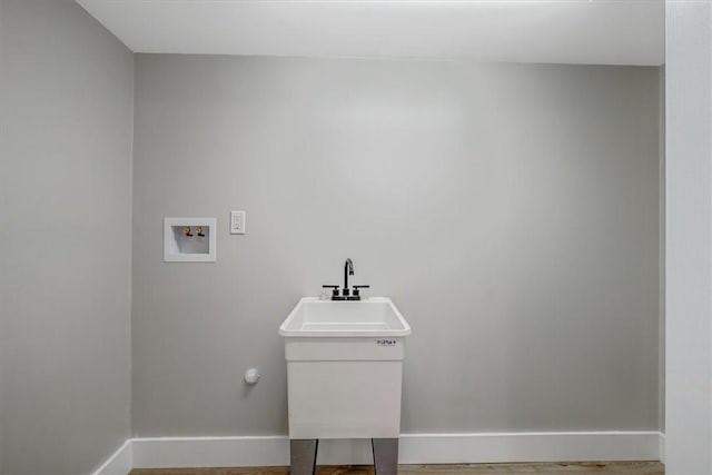 5241 Gardenville, Bethel Park, PA 15236 - laundry room featuring hookup for a washing machine and wood finished floors