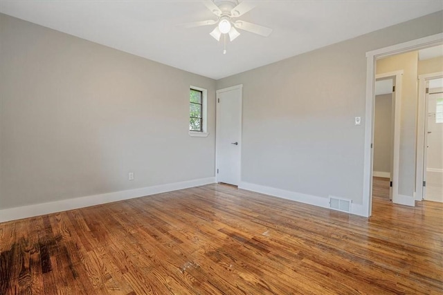 5241 Gardenville, Bethel Park, PA 15236 - spare room featuring ceiling fan and wood finished floors