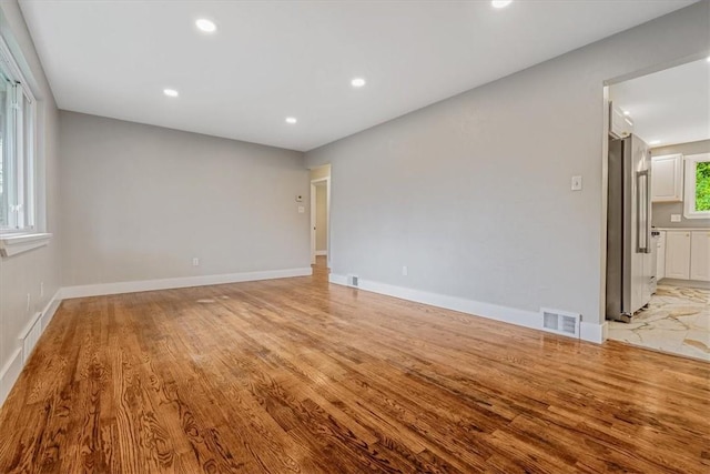 5241 Gardenville, Bethel Park, PA 15236 - unfurnished room with light wood-type flooring and recessed lighting