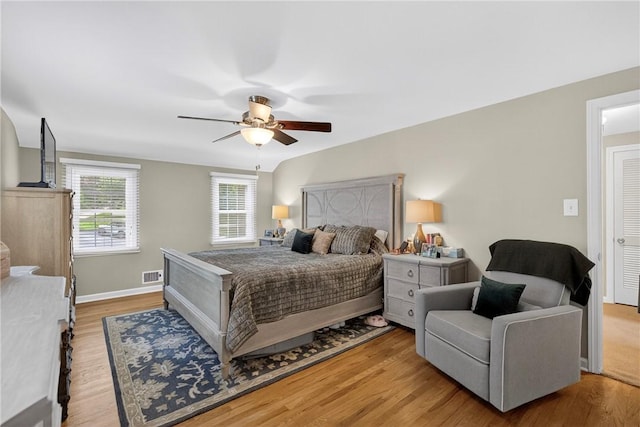 130 Kent Dr, Upper St Clair, PA 15241 - bedroom with wood finished floors and ceiling fan