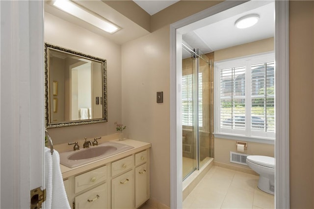 1061 Apple Hill Ln, Mccandless, PA 15101 - full bathroom with a shower stall, vanity, and tile patterned flooring
