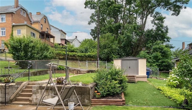 2509 Spring St, Arlington, PA 15210 - view of yard featuring a storage shed