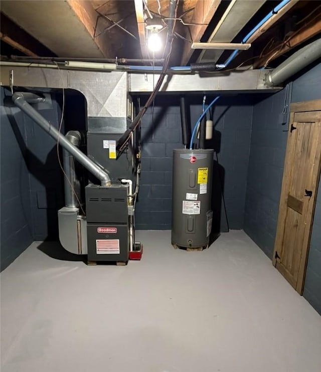 946 Herman Rd, Summit Twp But, PA 16002 - unfinished basement featuring water heater