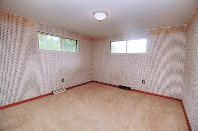 202 Dominican Way, Zelienople Boro, PA 16063 - spare room featuring healthy amount of natural light, carpet floors, and wallpapered walls