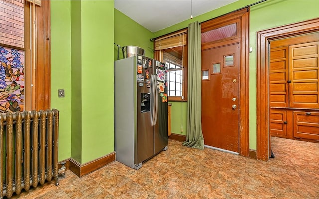 609 N Beatty, East Liberty, PA 15206 - hall with radiator and baseboards