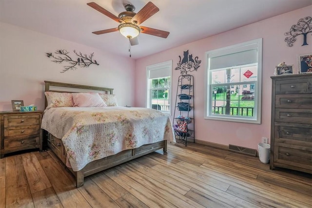 2616 Chalet Ln, South Park, PA 15129 - bedroom with light wood-type flooring and a ceiling fan