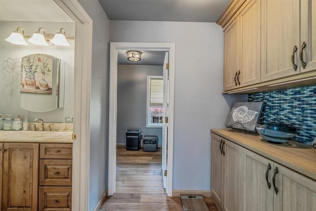 2616 Chalet Ln, South Park, PA 15129 - hall featuring light wood-style flooring and a sink