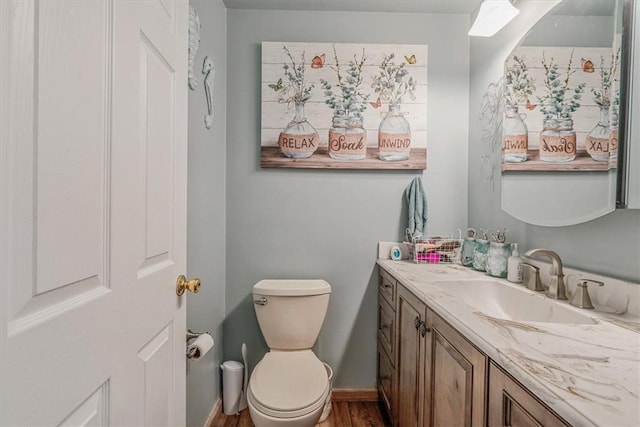2616 Chalet Ln, South Park, PA 15129 - bathroom with vanity and wood finished floors