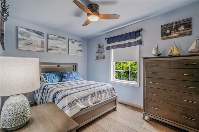 2616 Chalet Ln, South Park, PA 15129 - bedroom with light wood finished floors and a ceiling fan
