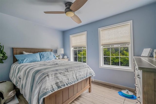 2616 Chalet Ln, South Park, PA 15129 - bedroom featuring light wood-style flooring and ceiling fan