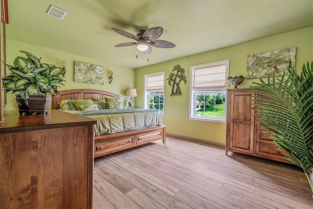 2616 Chalet Ln, South Park, PA 15129 - bedroom featuring light wood-style flooring and ceiling fan