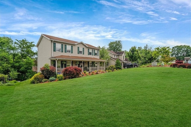 2616 Chalet Ln, South Park, PA 15129 - view of front of property with a porch and a front yard