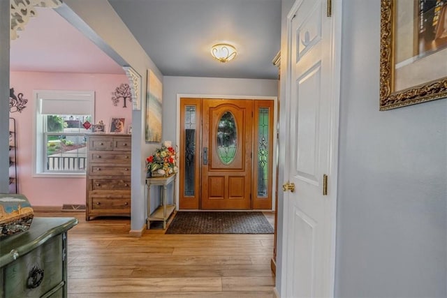 2616 Chalet Ln, South Park, PA 15129 - foyer entrance with light wood-type flooring and baseboards