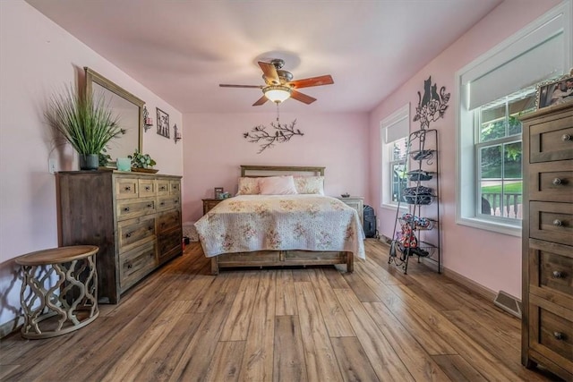 2616 Chalet Ln, South Park, PA 15129 - bedroom with wood finished floors and ceiling fan