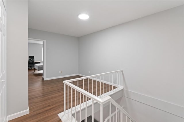 307 S Dithridge St Unit 207, Oakland, PA 15213 - hallway with wood finished floors and an upstairs landing