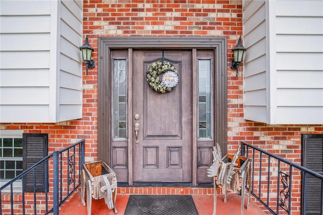 4627 Water Level Rd, Milford Twp, PA 15557 - property entrance featuring brick siding