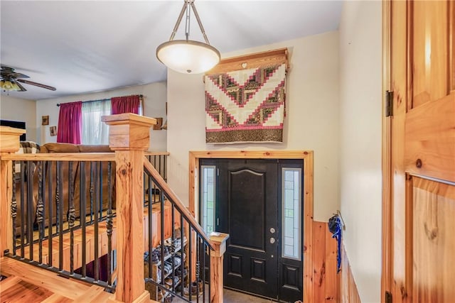 4627 Water Level Rd, Milford Twp, PA 15557 - entrance foyer featuring ceiling fan
