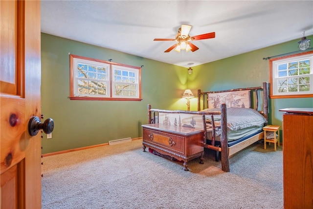 4627 Water Level Rd, Milford Twp, PA 15557 - bedroom featuring carpet flooring and a ceiling fan