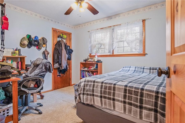 4627 Water Level Rd, Milford Twp, PA 15557 - carpeted bedroom with a closet and ceiling fan